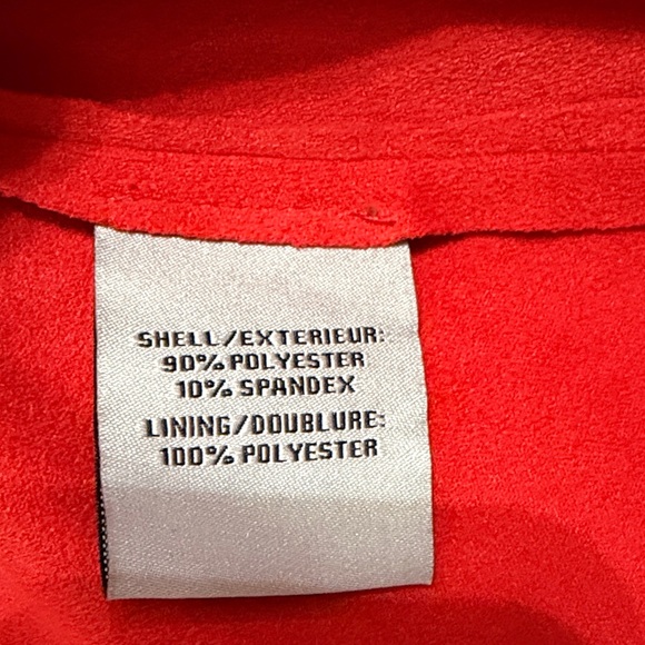 bagatelle Red Open-Front Draped Blazer Jacket Size L - Picture 4 of 5